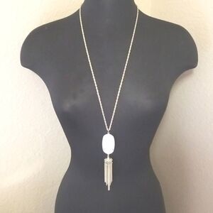 Kendra Scott Gold Mother of Pearl Tassel Necklace